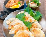A picture of step 11 of Easy Folded Dumplings with Boiled Shrimp and Shiso.