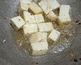 A picture of step 1 of Matar Paneer Curry.