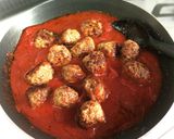 A picture of step 6 of Italian-Style Meatballs in Tomato Sauce.