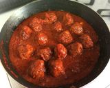 A picture of step 7 of Italian-Style Meatballs in Tomato Sauce.