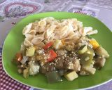 Foto del paso 10 de la receta: Pisto con corbatitas-vegano