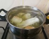 Foto del paso 5 de la receta Potaje de garbanzos con pollo y espinaca