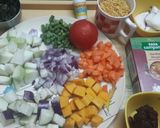 A picture of step 1 of Sambhar.