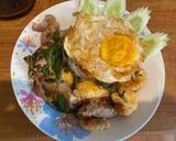 รูปขั้นตอนการทำที่ 8 ของ กะเพราเต้าหู้+หมูหมัก เมนูเคลียร์ตู้เย็น