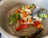 A picture of step 8 of Vegetable Masala Khichdi.