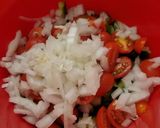 A picture of step 4 of My Cucumber Caprese Salad.
