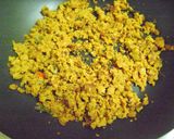 A picture of step 1 of Okra Paruppu Usili.