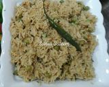 A picture of step 6 of Matar Pulao.