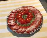 Une image de l'étape 6 de Salade de tomates à l oignon doux d Italie,herbes aromatiques et parmesan.
