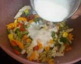 A picture of step 3 of Tri Colour Pasta Salad.