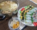 A picture of step 4 of Octopus, Marinated Mackerel, and Tamagoyaki Sushi.