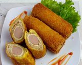 Foto langkah ke 5 dari resep 💕Roti Gandum Goreng isi Sosis.