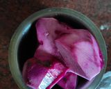 A picture of step 1 of Purple Sweet potato french fries with spicy dip.