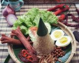 Foto langkah ke 5 dari resep Nasi Lemak BEETROOT.