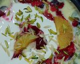 A picture of step 5 of Fruity Custard Delight.