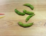 A picture of step 2 of For Bento Box Color: Edamame Skewers.