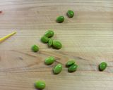 A picture of step 3 of For Bento Box Color: Edamame Skewers.