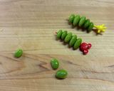 A picture of step 5 of For Bento Box Color: Edamame Skewers.