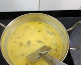 A picture of step 4 of Khandvi.