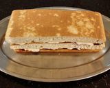 A picture of step 27 of White Chocolate Layered Torte with Rasberry and White Chocolate Cream.