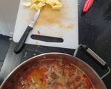 A picture of step 4 of Lentils with Asturian Compango.