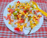 अमेरिकन कॉर्न सलाद (American corn salad recipe in Hindi) रेसिपी चरण 4 फोटो