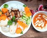 Hình bước làm 4 của món Bánh ướt thịt nướng
