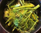 A picture of step 1 of California Farm Fennel Greens Pesto Sauce.