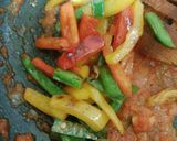 A picture of step 12 of Spicy Sweet and Sour Pasta.