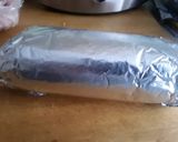 A picture of step 4 of Sig's Cheese filled Meatloaf and wilted Cabbage.