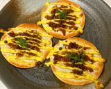 A picture of step 3 of Crispy Gyoza Wrappers with Chirimen Sansho.