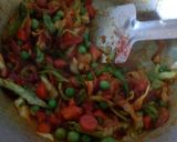 A picture of step 3 of Vegetable pasta.