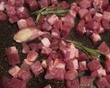 Foto del passaggio 3 della ricetta Mezzemaniche con crema di ceci al Rosmarino e pancetta croccante