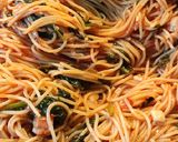 Spenótos paradicsomos spagetti recept fázis 3 fotója