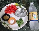A picture of step 1 of Watermelon mojito.