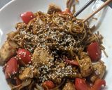 A picture of step 9 of Spicy Chicken Noodles.