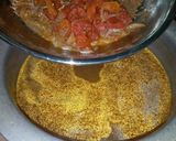 A picture of step 5 of Punjabi yakhni pulao.