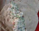 A picture of step 6 of Tortilla Mayo Wrap.