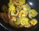 A picture of step 2 of Kochupata diye Chingri(Prawn with Colocasia leaves).