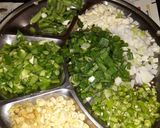 A picture of step 1 of Scezwan fried rice.