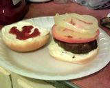 A picture of step 7 of cheese stuffed hamburgers.