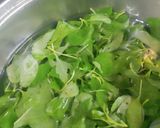 A picture of step 2 of Green Amarnath Sabji.
