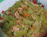 Foto langkah ke 5 dari resep 107. Oseng Pare Udang Papay - ala Mamah Afa.