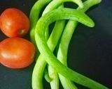 A picture of step 1 of Cucumber tomato sabji.
