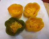 A picture of step 3 of Lee's Stuffed TexMex Bell Peppers.