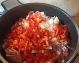 A picture of step 1 of Palak Gosht (My Style).