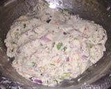 A picture of step 2 of Akki rotti.
