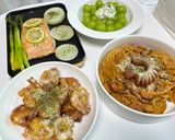 Hình bước làm 1 của món Tôm sốt kem 🍤