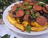 عکس مرحله 14 از دستور سیب زمینی با دیپ چدار 😋