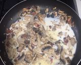 Foto del paso 6 de la receta: Pasta con pollo, champiñones y tocineta